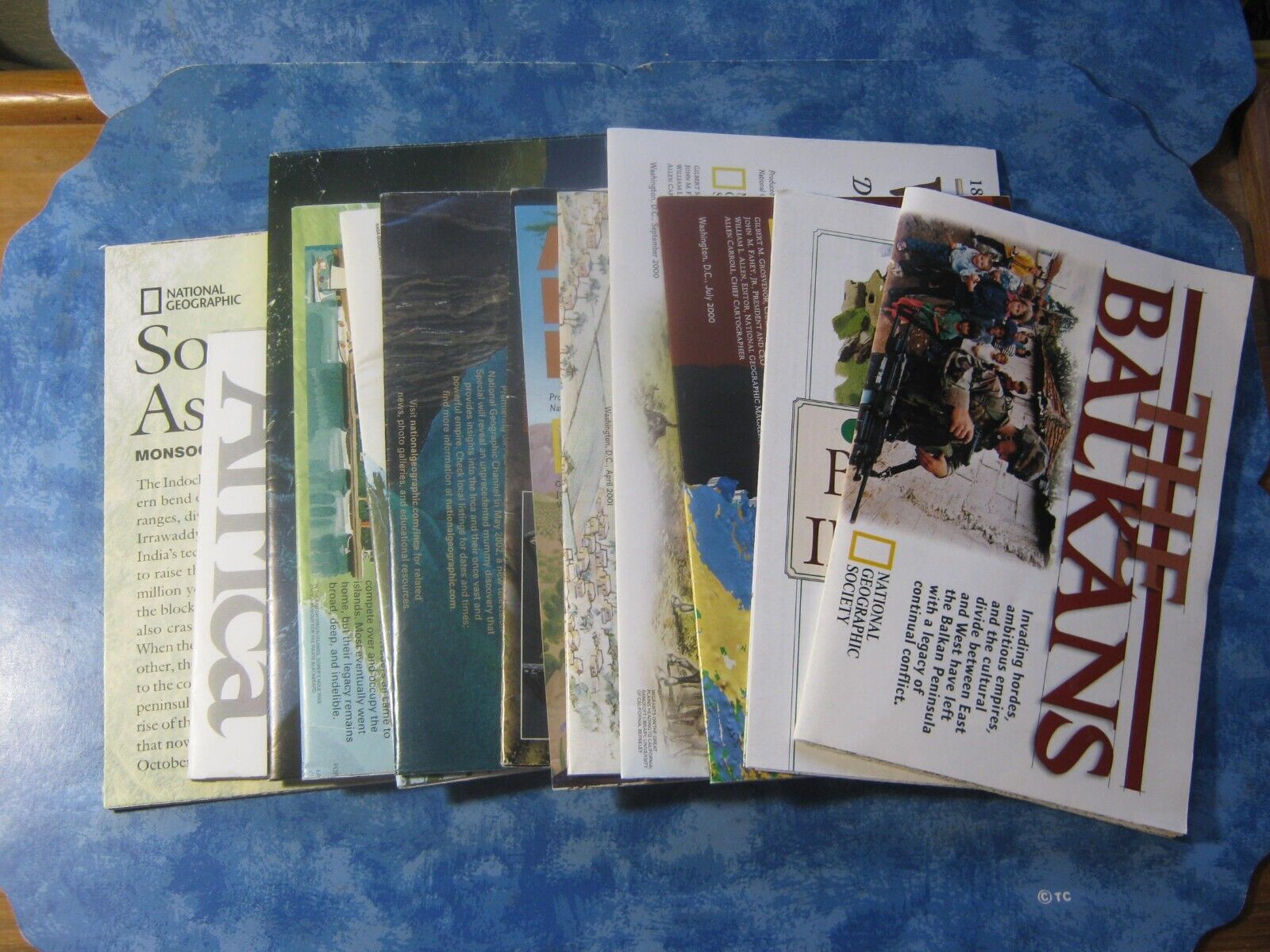 LOT OF 14 NATIONAL GEOGRAPHIC MAPS 2000-2009 No Duplicates