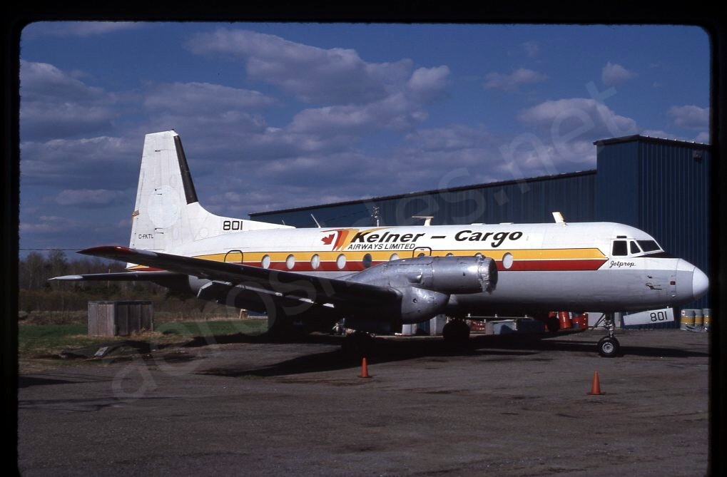 Kelner Cargo Hawker Siddeley 748 C-FKTL May 90 Kodachrome Slide/Dia A16