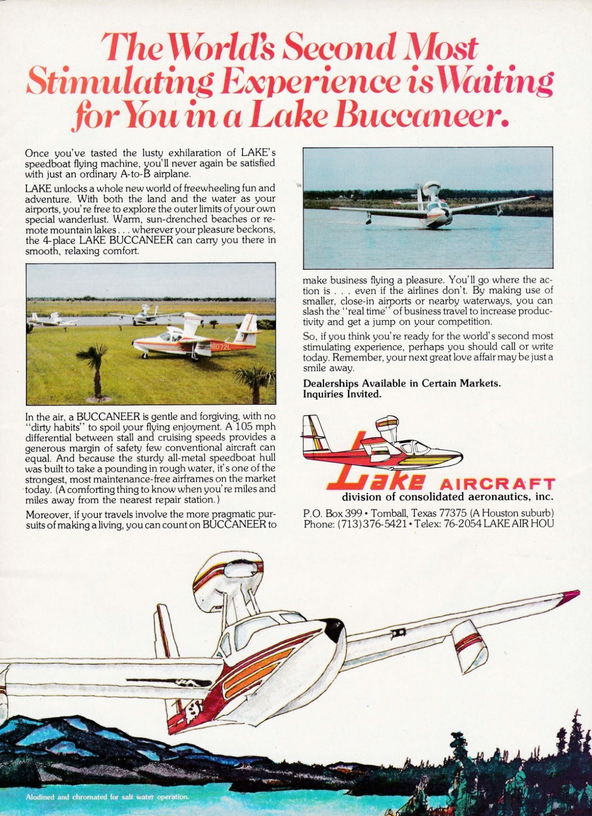 1977 Lake Buccaneer Aircraft Ad 7/22/2025i