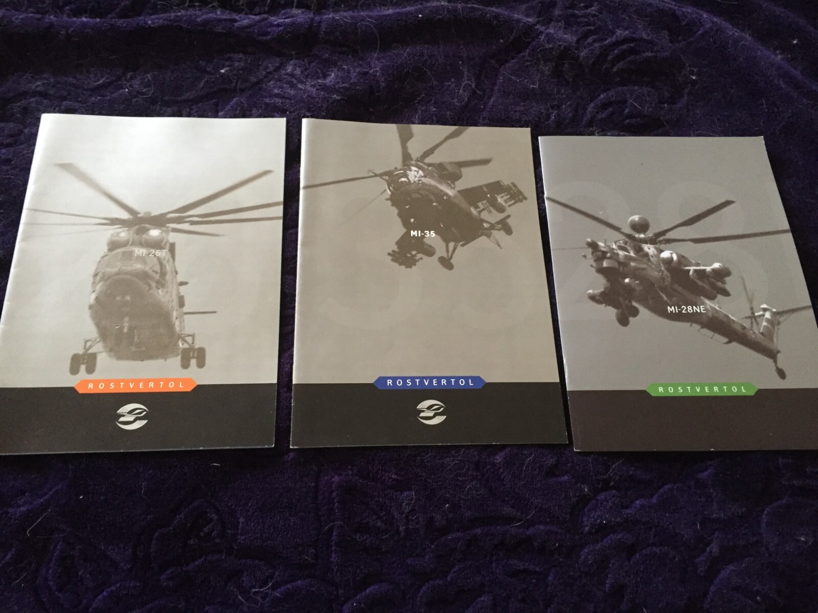 Mil Mi-28 Mi-26 Mi35 original colour brochures in English Mil Mi-28 Mi-26 Mi35 original colour brochures in English