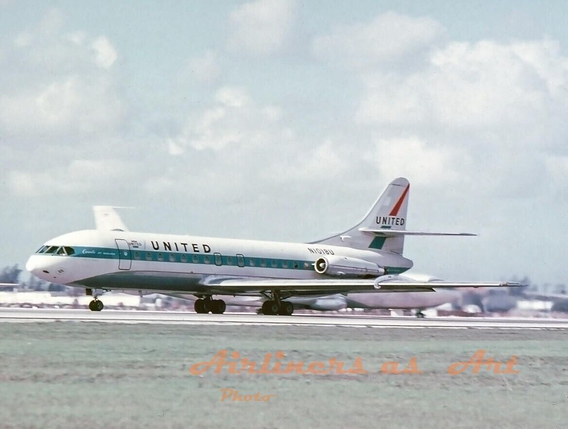 United Airlines Caravelle VI-R N1018U in the Mid 1960\'s 8\