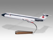 BAC 111 British European Airways BEA Version 2 Desk Wood Model Small 1/100 picture