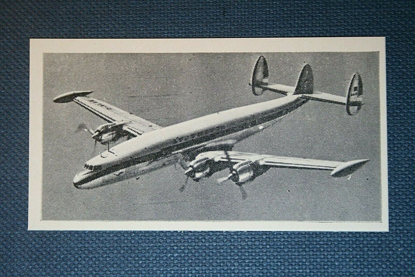 LOCKHEED SUPER CONSTELLATION  Airliner  Original 1960 Photo Card 