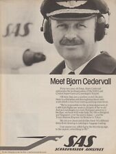 1979 SAS Scandinavian Airlines - Bjorn Cedervall Copenhagen Airport - Print Ad picture