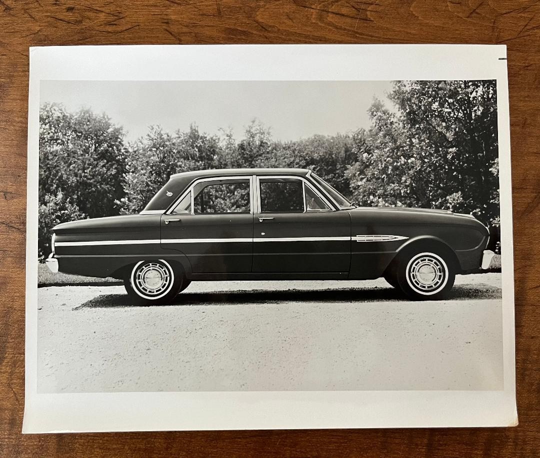 Original 1963 Ford Falcon 4 Door Sedan Official Press 8x10 Release Photo