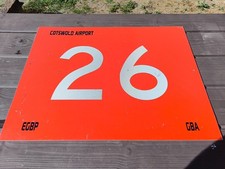 Runway 26 Sign Wall Hanging From Cotswold Airport picture