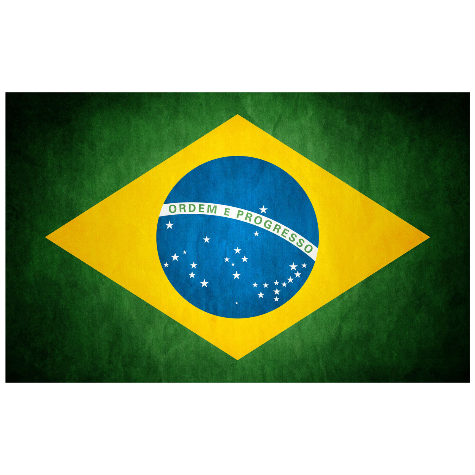 Brazilian Flag Sticker 5x3 Inch Brazil Bumper Laptop Decal 