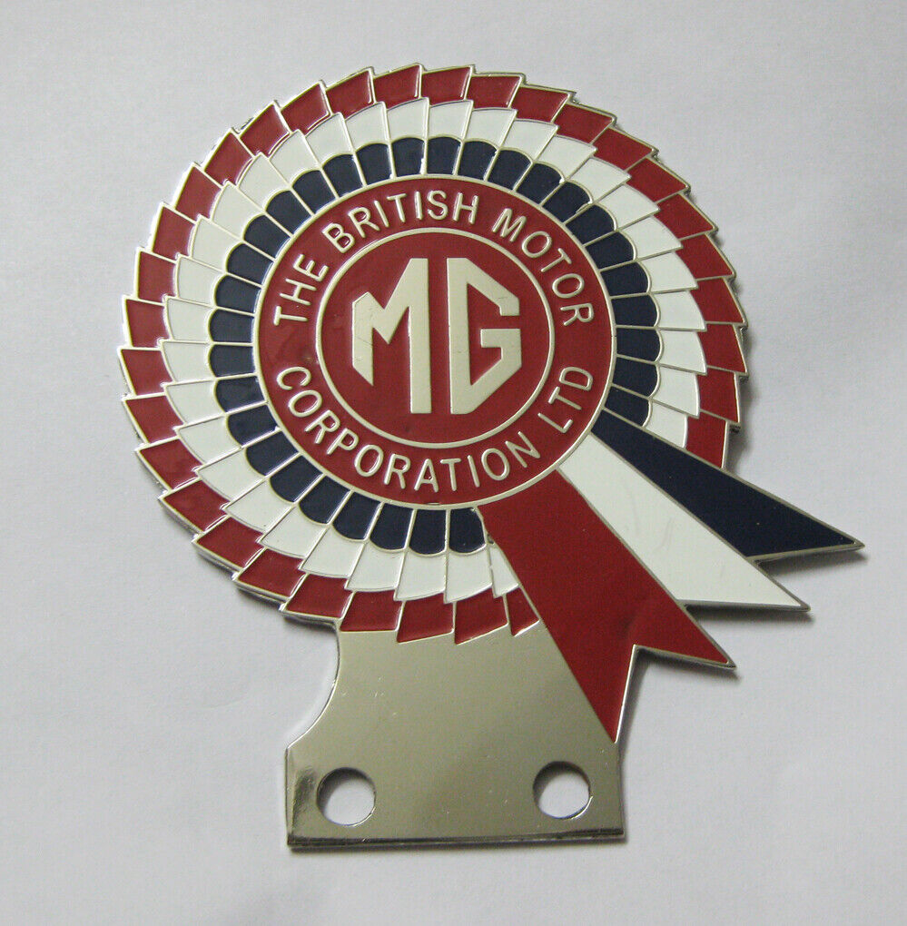 Car Badge- Mg British Motor corporation car grill badge emblem mg jaguar triumph