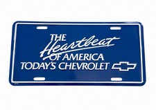 “Blue The Heartbeat Of America Todays’ Chevrolet” Novelty License Plate picture