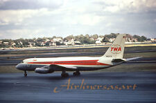 TWA Convair 880 N804TW at BOS in 1972 8