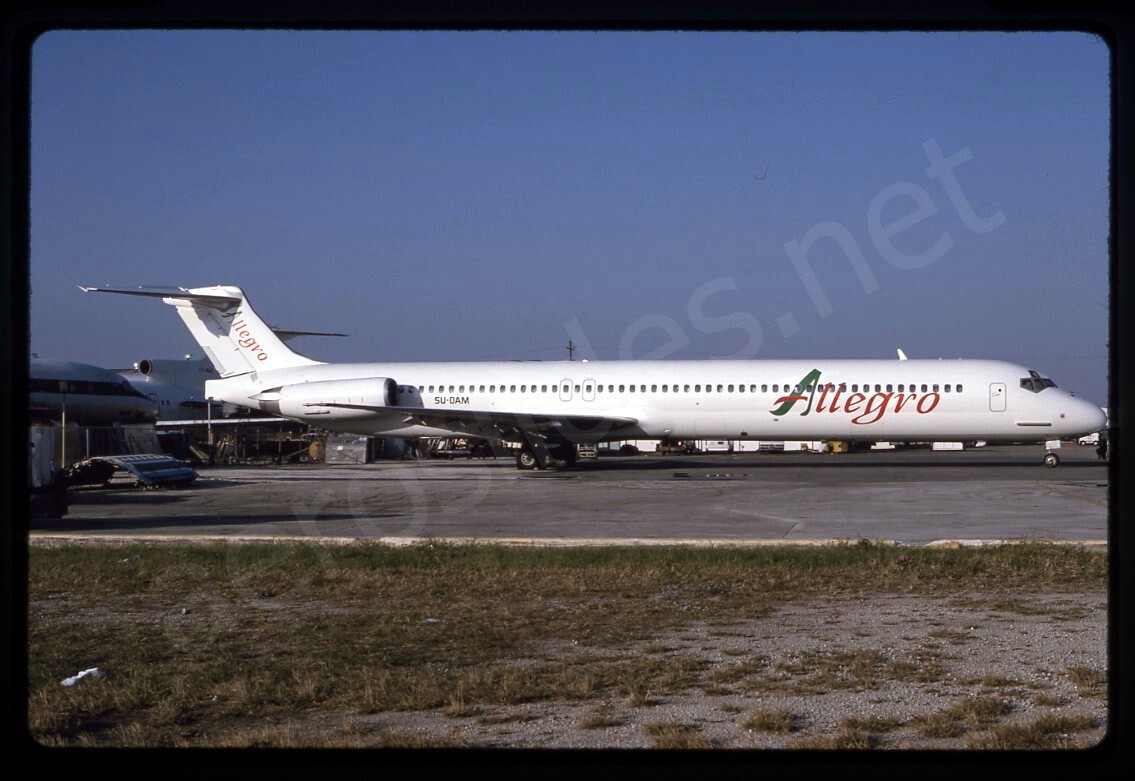 Allegro McDonnell Douglas MD-83 SU-DAM Jan 95 Kodachrome Slide/Dia B5