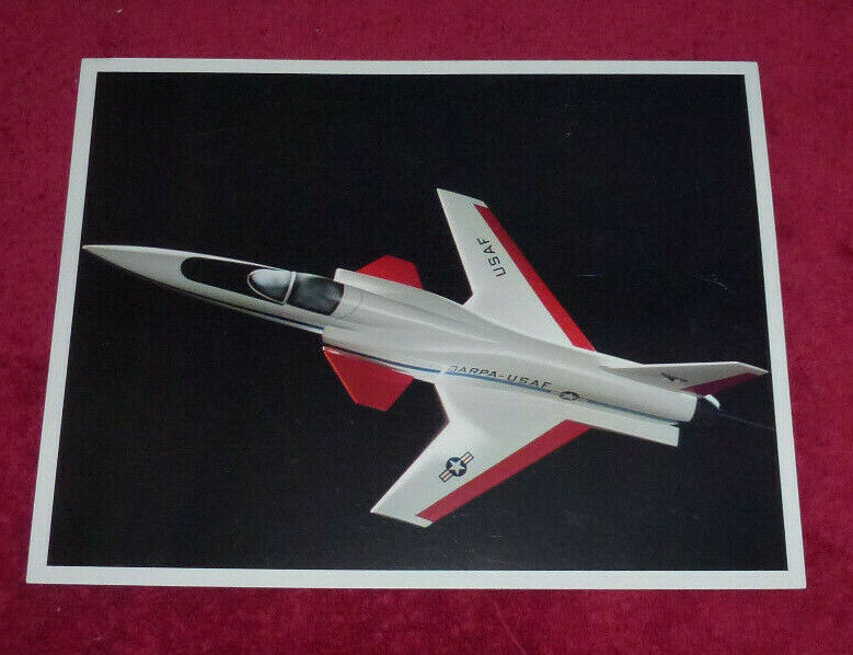 Grumman Aerospace Forward Swept Wing Manned Demonstrator Photo Spec Sheet 