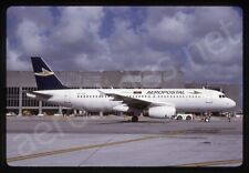 Aeropostal Airbus A320-200 EI-TLO Dec 98 Kodachrome Slide/Dia A1 picture