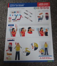 1 x Jet2 Airbus A321 (CEO/NEO) Airline Safety Card 2022 picture