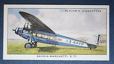 SAVOIA-MARCHETTI S71 Airliner   Vintage 1930's Aviation Card  OC23M picture